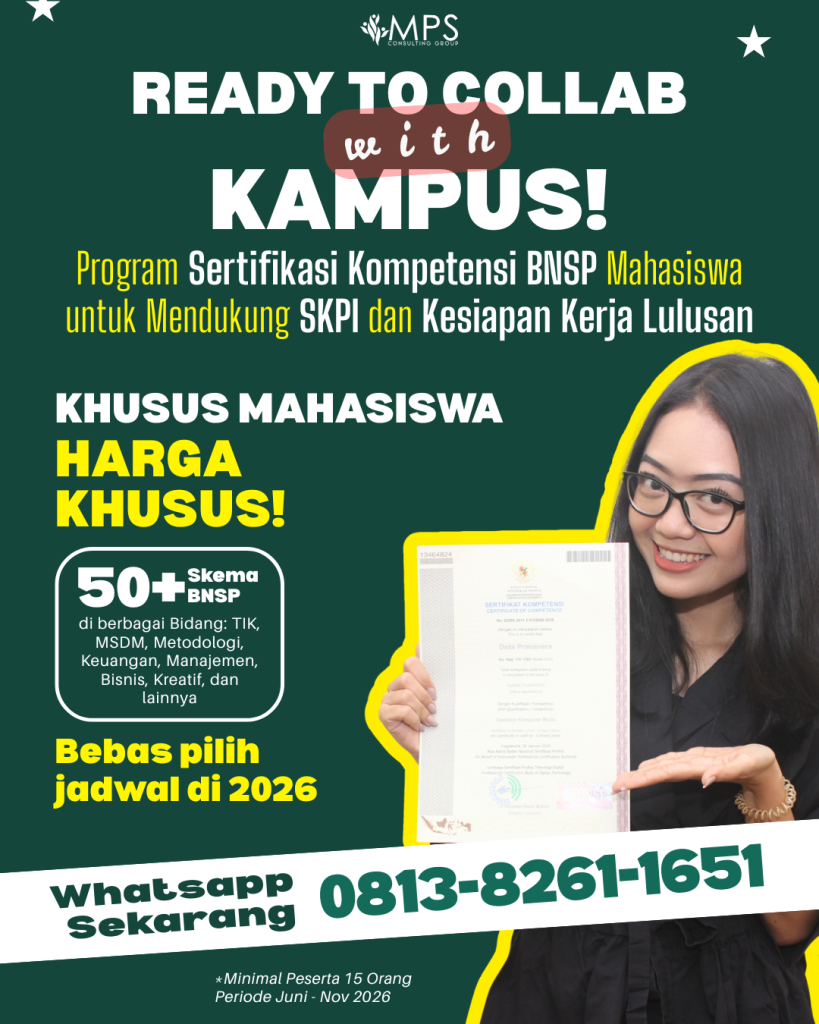 Sertifikasi Kompetensi BNSP untuk Mahasiswa